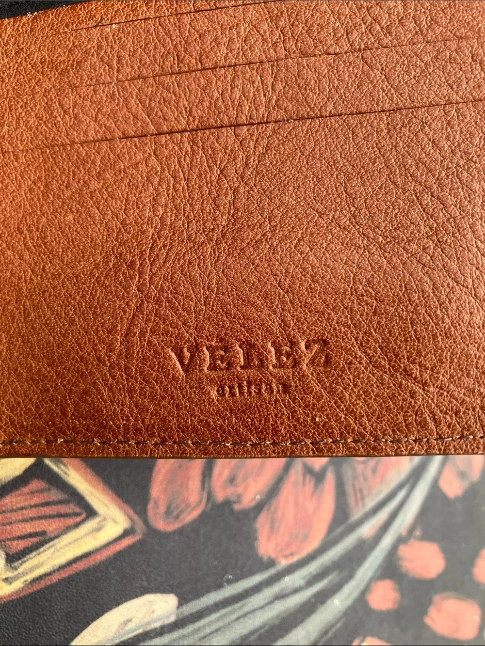 NWOT - Men’s VELEZ Artisan Embossed Bi-fold Wallet